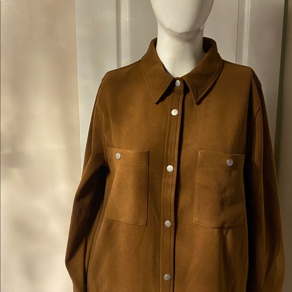 PGD Brown Women's Long Trench Coat L - Picture 6 of 12